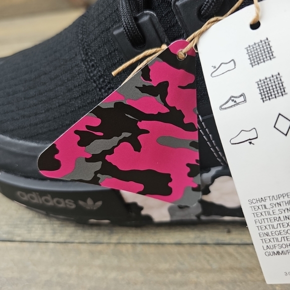 adidas Originals NMD_R1 Men's Shoes Black White Camo - Picture 11 of 13